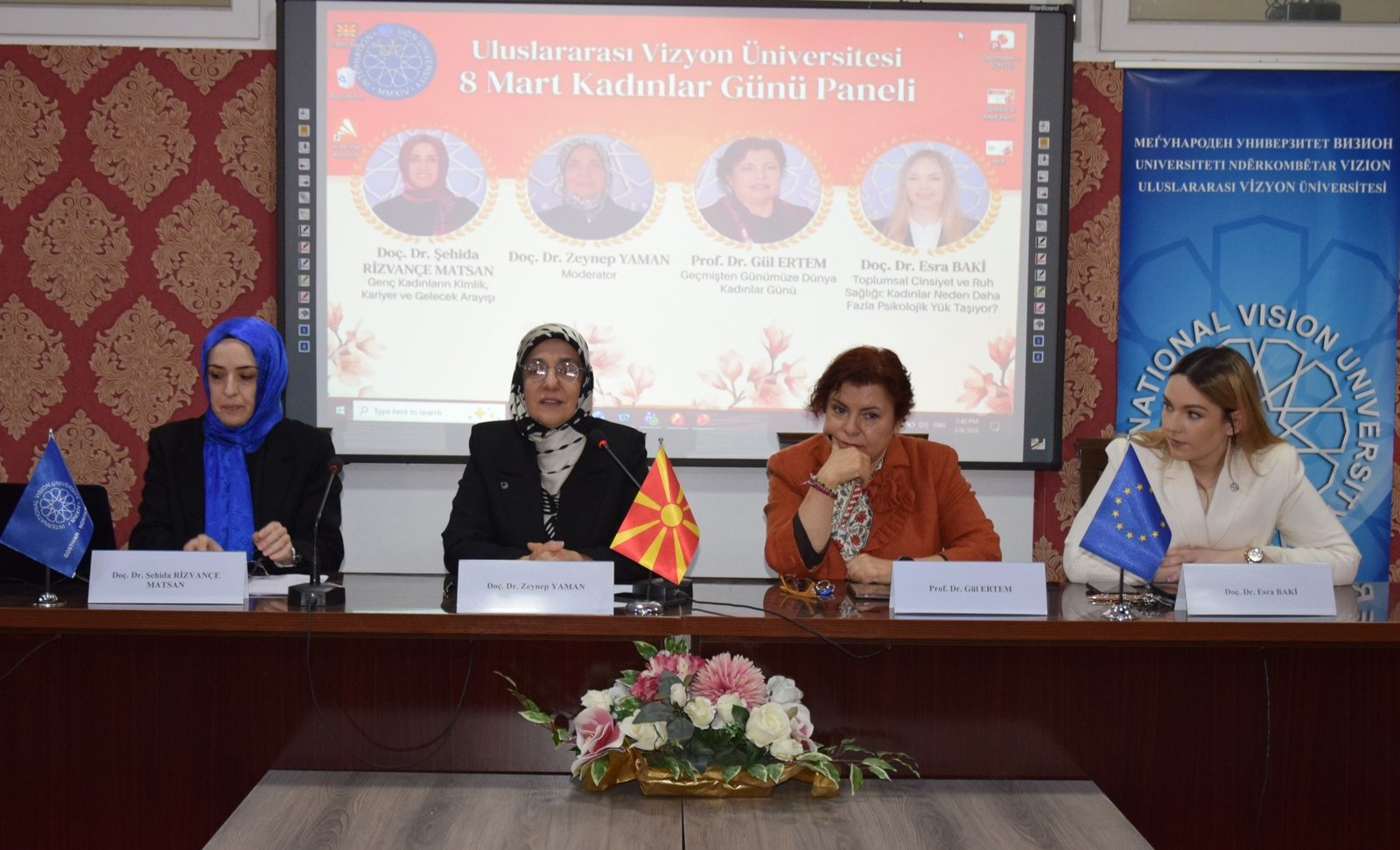 ULUSLARARASI VİZYON ÜNİVERSİTESİ’NDE 8 MART PANELİ